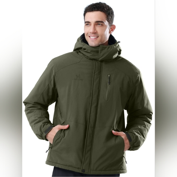 Camel Crown Other - CAMEL Mens Ski Jacket Fleece Trekking Winter Coat Snow Jacket